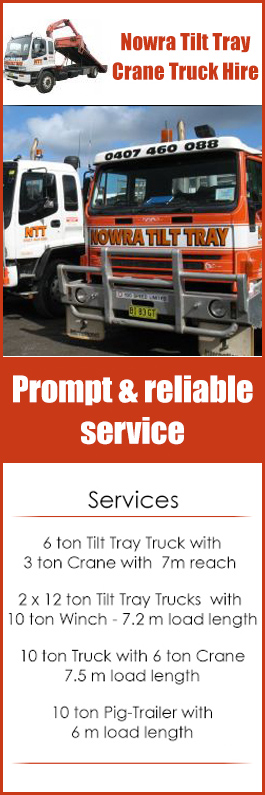 Nowra Tilt Tray & Crane Truck Hire