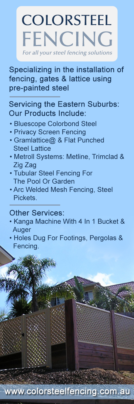 Colorsteel Fencing