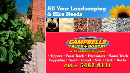 Campbell's Truck & Bobcat & Landscape Supplies Hero Image