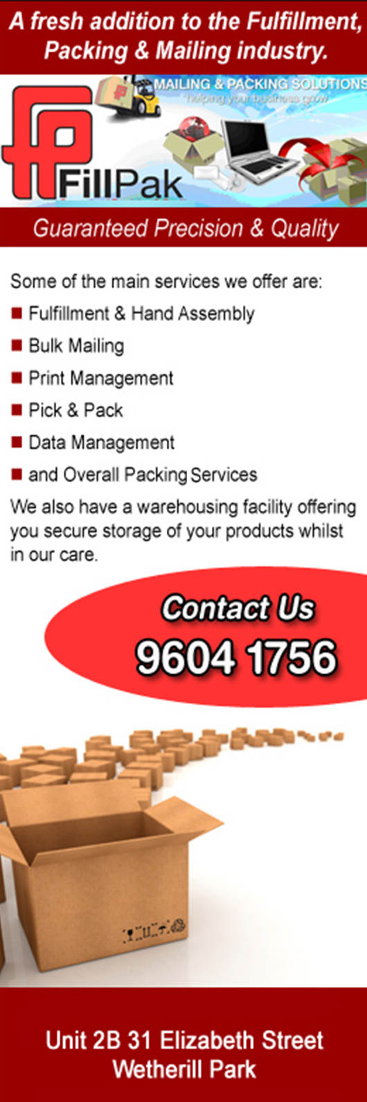 FillPak Mailing & Fulfilment Services