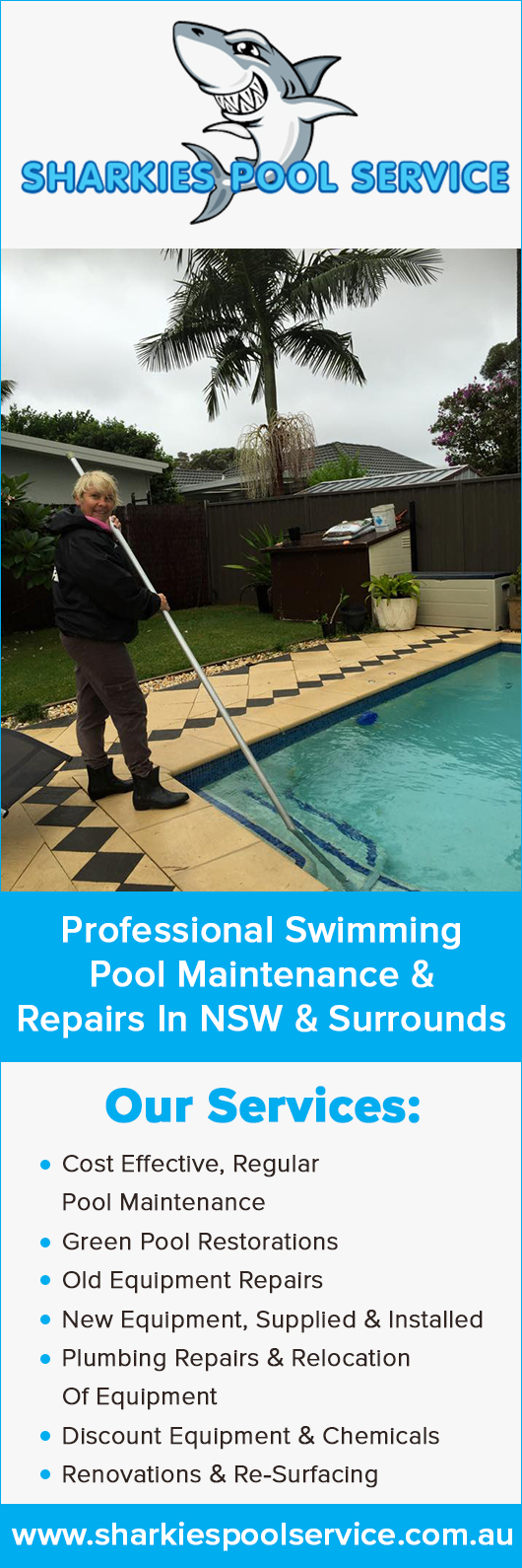 Sharkies Pools Service
