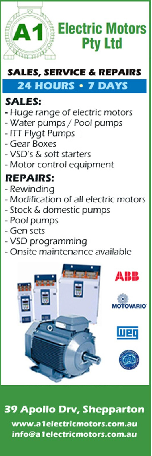 A1 Electric Motors Pty Ltd