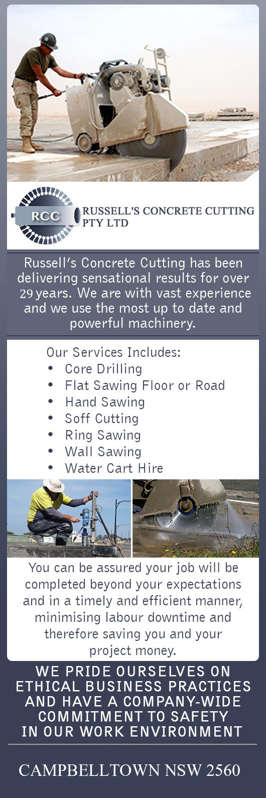 Russell's Concrete Cutting Pty. Ltd.