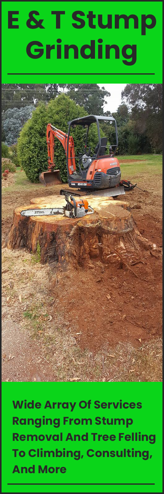 E&T Tree Services And Stump Grinding