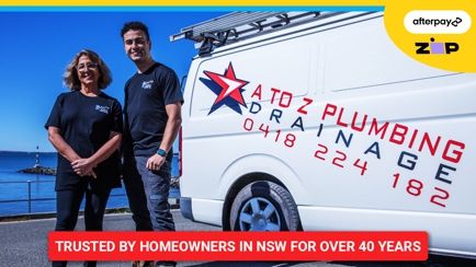 A to Z Plumbing & Drainage Services Hero Image