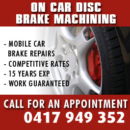 On Car Disc Brake Machining