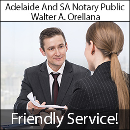 Adelaide And SA Notary Public Walter A. Orellana