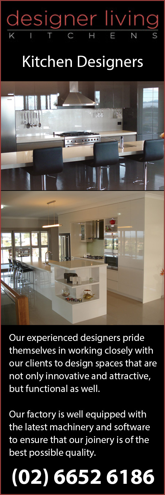Designer Living Kitchens