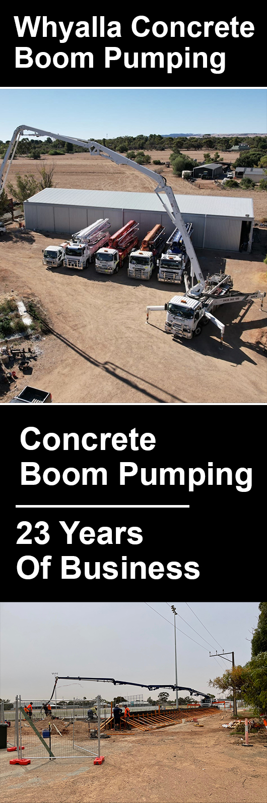 Whyalla Concrete Boom Pumping
