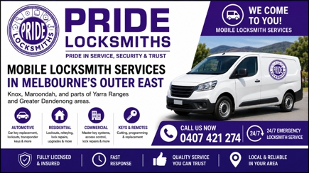 Pride Locksmiths Hero Image