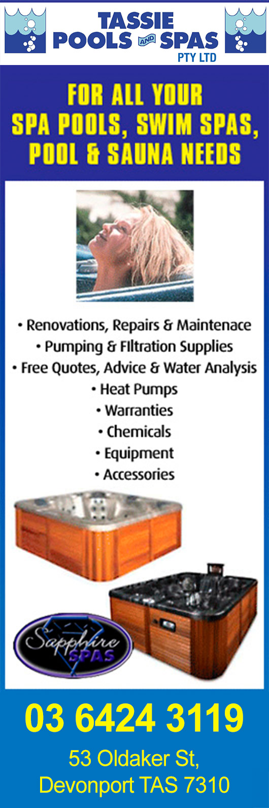 Tassie Pools & Spas Pty Ltd
