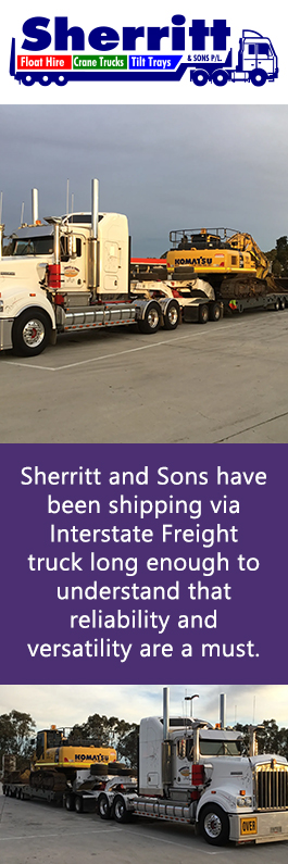 Sherritt & Sons Tilt Tray Crane Trucks & Float Hire