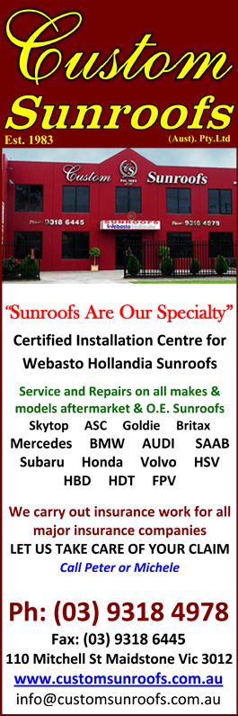 Custom Sunroofs Australia Pty Ltd