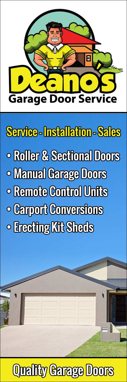 Deano's GARAGE DOOR SERVICE