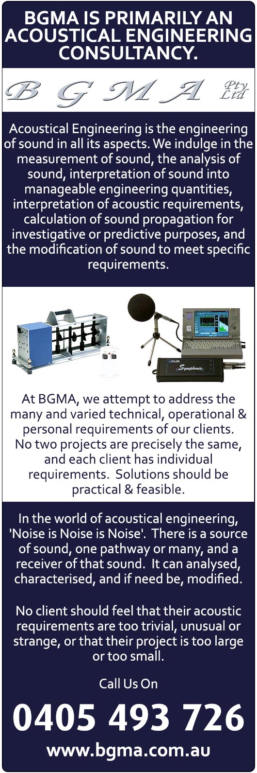 B G M A Pty. Ltd.