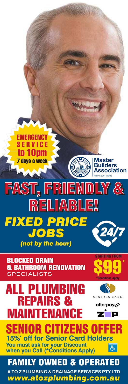 Seniors Plumbing Services