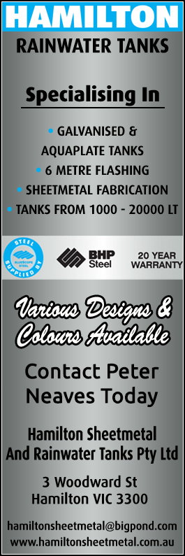 Hamilton Sheetmetal And Rainwater Tanks Pty Ltd