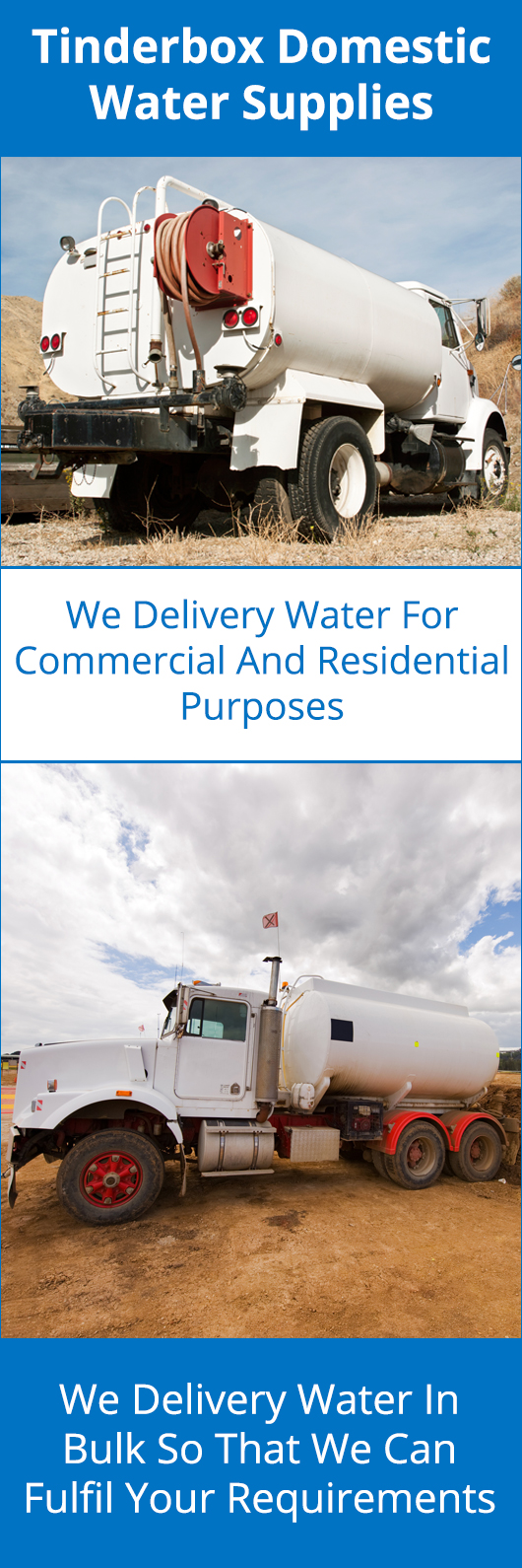 Tinderbox Domestic Water Supplies