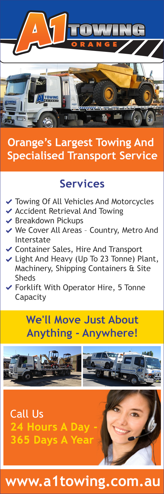 A1 Towing Orange