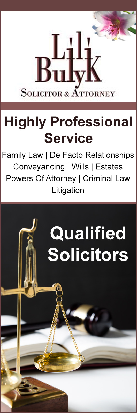 Lili Bulyk Solicitor &  Attorney