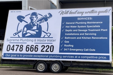 Supreme Plumbing and Waste Water Hero Image