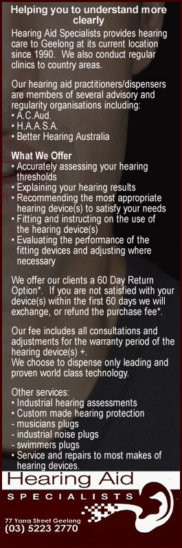 Hearing Aid Specialists Geelong