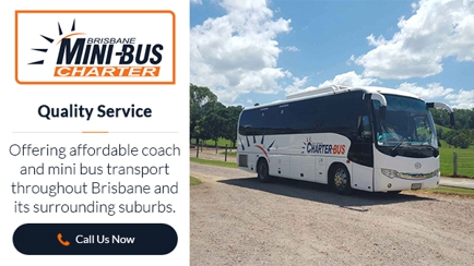 Brisbane Mini Bus Charter Hero Image