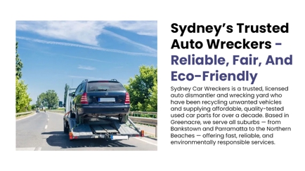 Sydney Car Wreckers Cash For Cars Hero Image