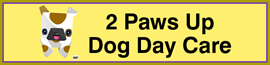 2 Paws Up Dog Day Care logo