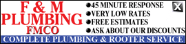F & M Plumbing logo