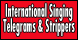 International Singing Telegrams & Strippers logo