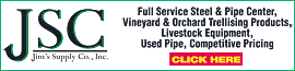 Jim's Steel, Vineyard, Pipe, Fencing, & Livestock Equipment Supply Company logo