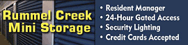 Rummel Creek Mini Storage logo