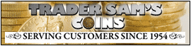 Trader Sam's Coins & Stamps logo