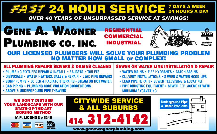 Wagner Gene Plumbing Co Inc