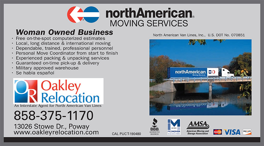 Oakley Relocation - Agent For North American Van Lines