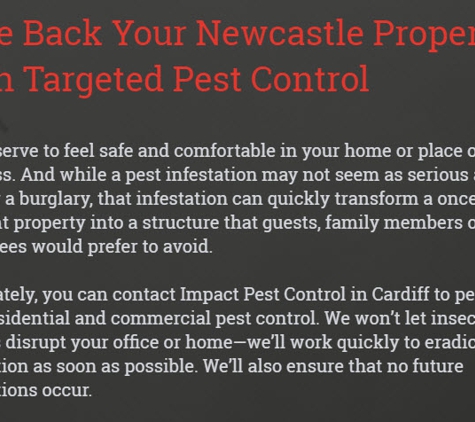 Impact Pest Control. Pest Control in Newcastle
