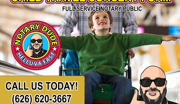 Long Beach Notary Dude - Long Beach, CA. Child Travel Consent Form Notarized