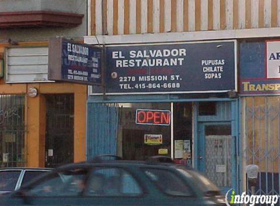 El Salvador Restaurant - San Francisco, CA