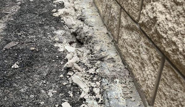 JBA Bricklaying Co - South Grafton, NSW. During - retainer Wall - the beginning JBA Bricklayer Co
