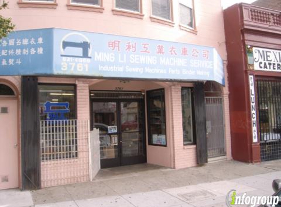 Ming Li Sewing Machine Co. - San Francisco, CA