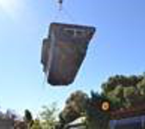 AGL & Son Crane Hire - Morgan, SA. Craning Pool Into Backyard