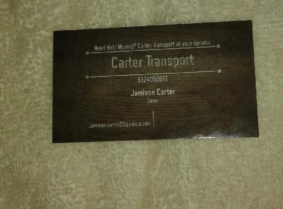 Carter transport moving company - Hempstead, TX