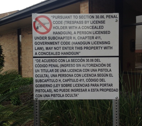 Texas Marking Products - Spring, TX. Compliance Firearm Signs