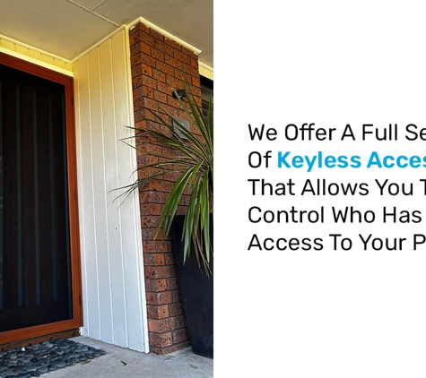 JG Lock Safe & Security. We Offer A Full Service Of Keyless Access That Allows You To Control Who Has Access To Your Property