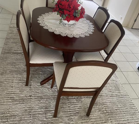 Aussie Upholstery. My new improved dining room chairs