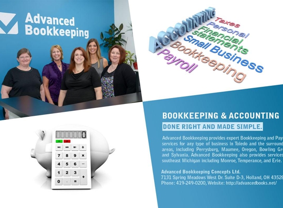 Advanced Bookkeeping Concepts - Toledo, OH. Quickbooks Training Toledo - http://advancedbooks.net/