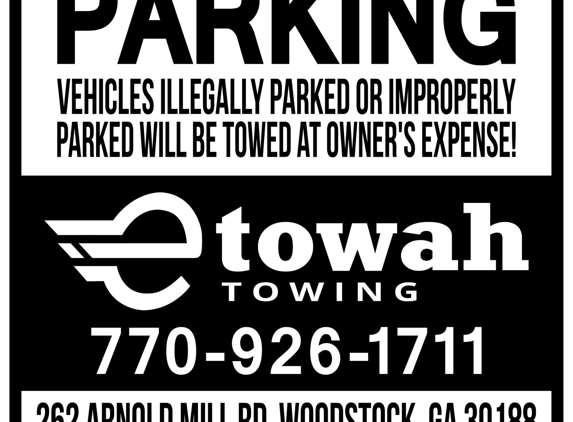 Etowah Towing Inc - Woodstock, GA. Do you have an abandoned or illegally parked vehicle on your commercial property or Residential property that needs to be towed?