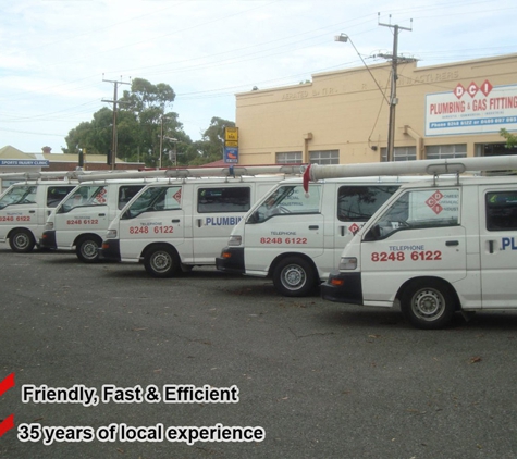 D.C.I Plumbing & Gas Pty LTD - Largs North, SA. We Have 6 Vehicles Servicing Greater Adelaide Metro Area
