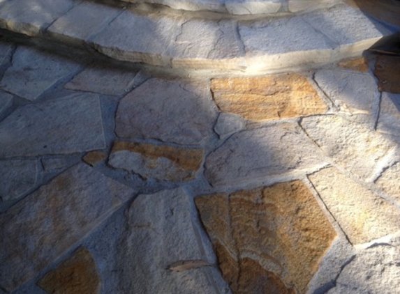 Grand Paving Pty Limited - Crows Nest, NSW. Grand Paving Sandstone Rough Cut Decorative Path and Stairs